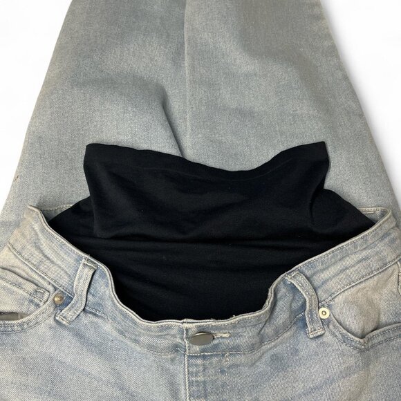 Time & Tru faded wash blue maternity straight leg jeans size small - Picture 8 of 8